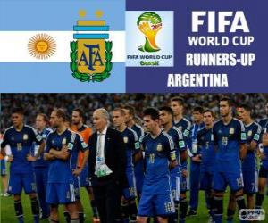 пазл Аргентина 2 классифицируются по футболу мира Бразилия 2014